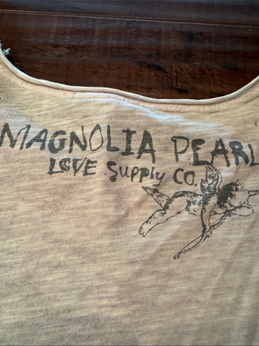 Magnolia Pearl Blue Deer Long Sleeve Tee, Like New!! - Picture 5 of 6